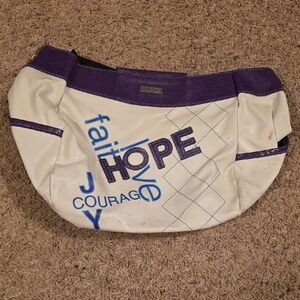 Purple and White Inspirational Tote Bag